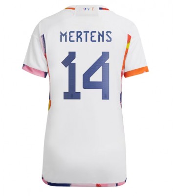 Maillot de foot Belgique Dries Mertens #14 Extérieur Femmes Monde 2022 Manches Courte